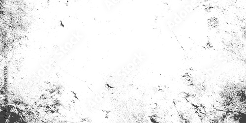 Rough grey and white texture vector. Distressed overlay texture, Dirty or dust film grain speck grit grunge overlay on white background, Vector Illustration. Black isolated on white background,