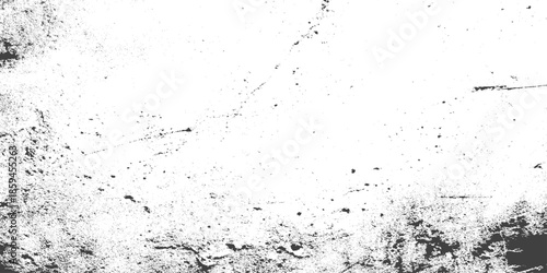 Rough grey and white texture vector. Distressed overlay texture, Dirty or dust film grain speck grit grunge overlay on white background, Vector Illustration. Black isolated on white background,