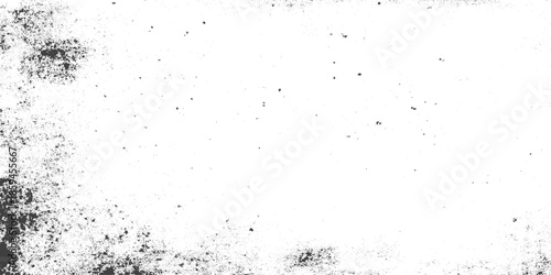 Rough grey and white texture vector. Distressed overlay texture, Dirty or dust film grain speck grit grunge overlay on white background, Vector Illustration. Black isolated on white background,