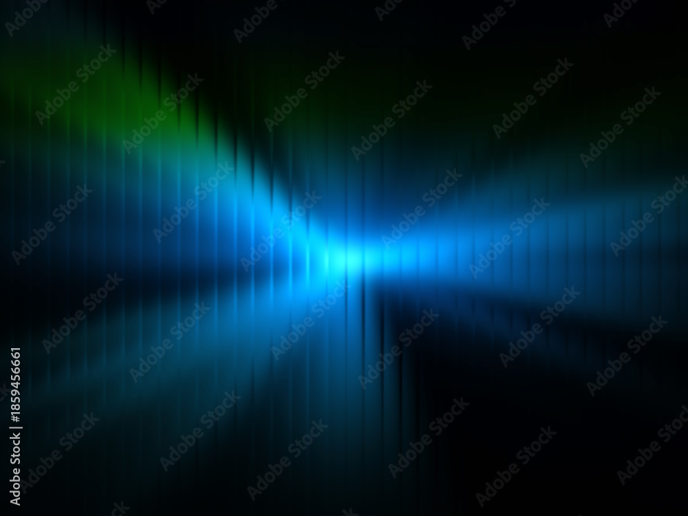 Obraz premium Futuristic Blue and Green Light Rays Abstract Soft Blur Motion Background