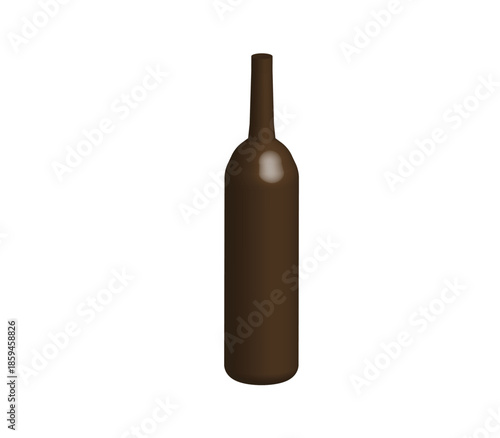 wine bottle vector illustration