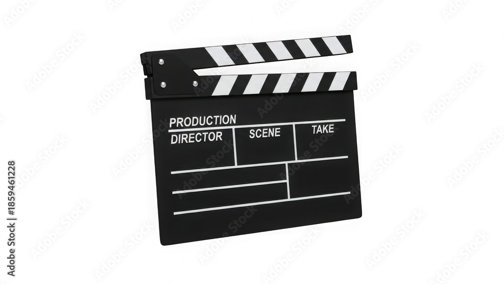 Fototapeta premium Classic film production director clapperboard