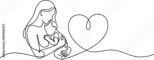 Mother and child in a heartwarming embrace