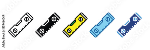 Spirit Level  Icon Set Multiple Style Collection