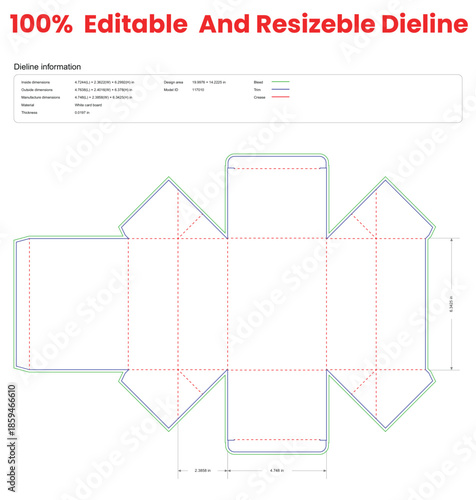 tuck end boxes variations back open dieline template box dieline die lines packaging custom dieline  box cardboard box dieline pizza box dieline printable product packaging layout,