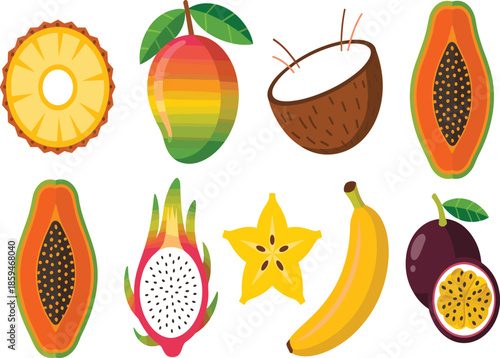 A Professional Vector Illustration Set Featuring Traditional Indian Cultural Icons and Realistic Bunches of Purple Grapes with Individual Plum and Lime Accents.