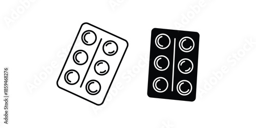 Vector Illustration of Pill Packs