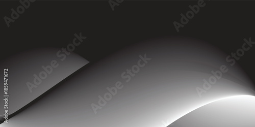 New abstract black wave background for banner. black design