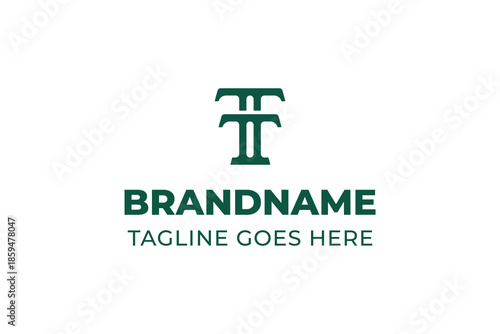 Letters TT Luxury Monogram Logo, suitable for any business with TT initials