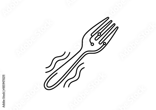 Biohacking Tech Icon - Smart Eating Utensil