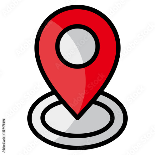 Map Pin  Icon Element For Design
