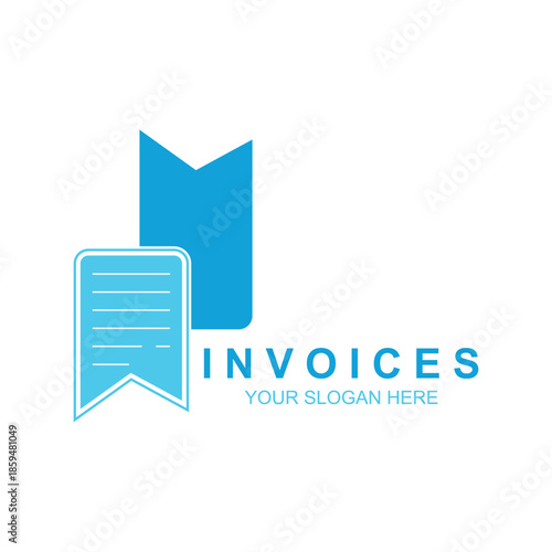File invoice icon Logos. Flat Vector