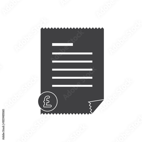 File invoice icon Logos. Flat Vector