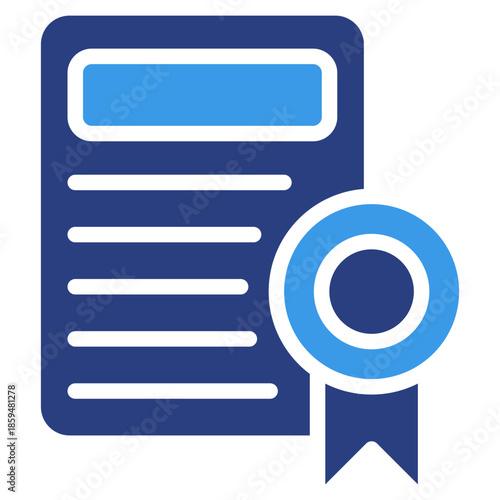 Certificate  Icon Element For Design