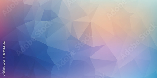 Abstract Geometric Gradient Background With Soft Triangles And Vibrant Colors For Modern Design Digital Artwork