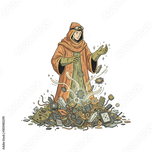 Tech alchemist transforming e-waste into elegant new components  