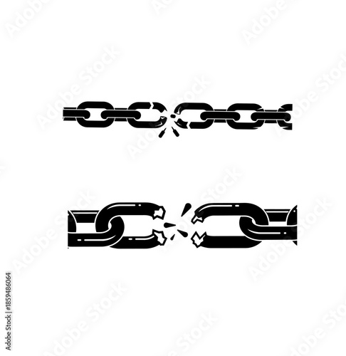 Broken chain symbol