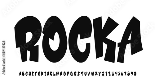 Psychedelic hippy groovy font or trippy Y2K type, vector cartoon comic letters. Psychedelic font of English alphabet with funky hippie style type of 70s retro groovy design and abstract hipster ABC