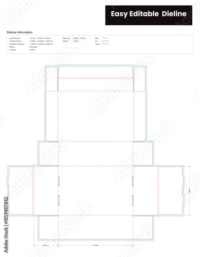 flip top boxes adhesive dieline template box dieline die lines packaging custom dieline  box cardboard box dieline pizza box dieline printable product packaging layout,