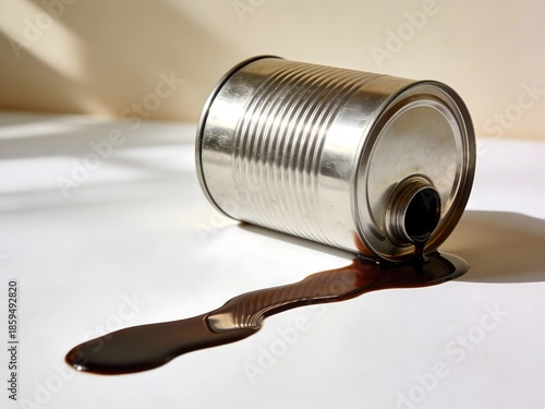 Spilled Oil from Can