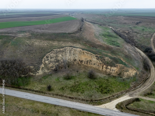 Landscape image of Titel Hill (serbian: Titelski breg), Serbia. Titelski Breg or Titel Hill is a loess plateau situated in the Vojvodina province, Serbia.