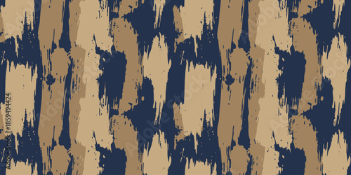 Abstract pattern with textured design in blue and beige colors