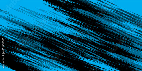 Abstract and Vibrant Sports Background with Purple Brush and Halftone Effect. Grunge Brush Stroke Elements eps 10