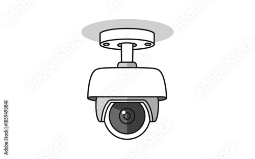 Mounted security camera