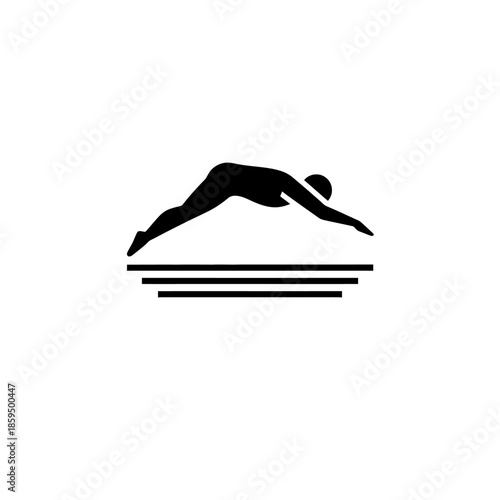 Black silhouette of a woman doing a yoga pose