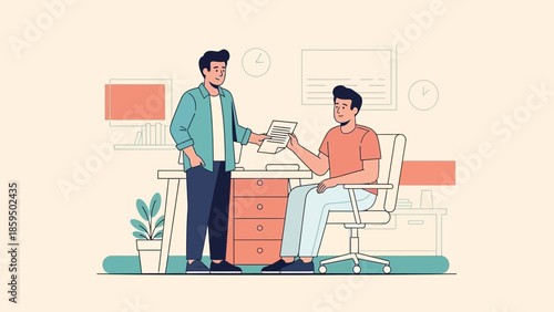 Professional Medical Consultation Between Doctor and Patient in Office Setting