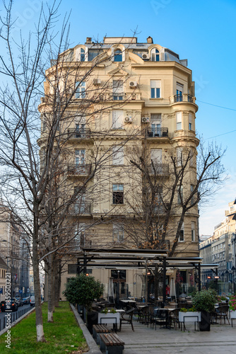 Belgrade, Serbia - December 20, 2025: The Red Rooster Passage in Belgrade, Serbia