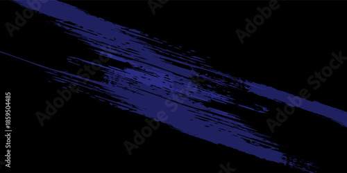 Black and blue abstract background with brush stroke and halftone style. abstract grunge