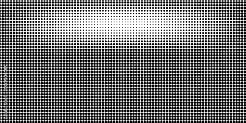 Titik-titik halftone putih dan hitam pola warna latar belakang tekstur grunge gradien. Ilustrasi vektor gaya olahraga komik seni pop titik. eps 10