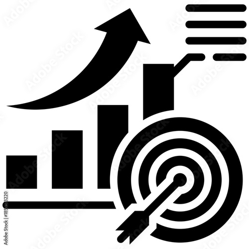 goal icon isolated on white background. vector illustration icon for company and business development