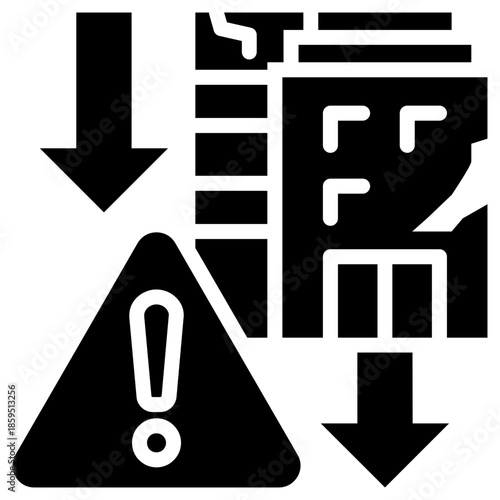 bankrupt icon isolated on white background. vector illustration icon for company and business development