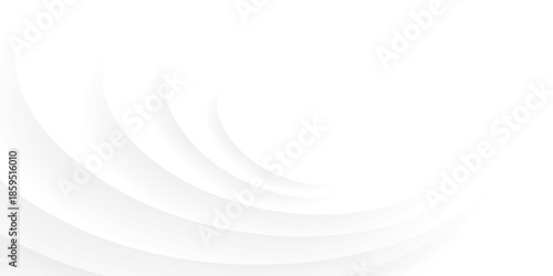 Abstract white and gray color, modern design stripes background with geometric round shape. Vector illustration.