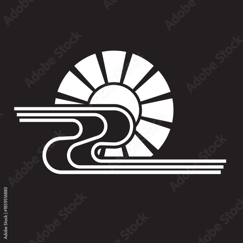 日本の伝統的家紋「日紋」のデータ画像