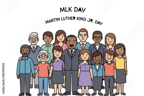 Diverse group celebrates martin luther king jr day, honoring legacy of equality and unity