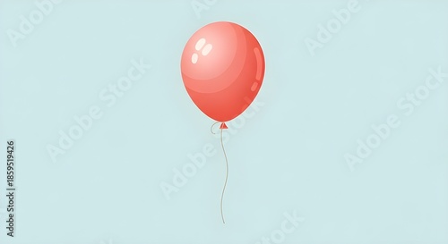 Flying balloons with strings in pastel colors clipart collection, isolated on white. Hand drawn vector illustration. Scandinavian style flat design. Cartoon elements set