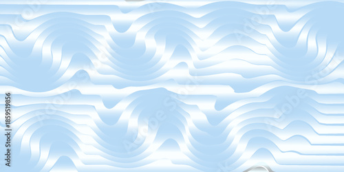 Abstract background seamless pattern with colorful waves. Trendy vector illustration in retro psychedelic style