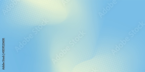 Beautiful Flowing Summer Color Abstract Background. Sky blue and cream gradient mesh background. Refreshing abstraction artwork. Vector