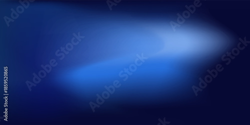 Dark Blue Gradient Abstract Background. Blurred Gradient with grain noise texture effect, elegant and futuristic good for wallpaper, copy space