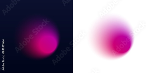 Fluid iridescent shapes with neon glow float freely on a dark background. Smooth ombre gradients create soft dynamic energy. Perfect for Y2K inspired designs and digital posters.