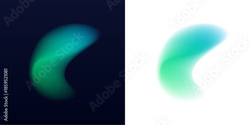 Soft pastel gradient mesh creates flowing abstract forms. Iridescent colors merge from bright to transparent. Perfect for Y2K style digital art, UI, and presentations.