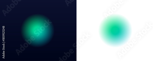 Gradient blurred mesh in green tones forms abstract fluid shapes. Soft glow highlights dynamic motion effect. Perfect for modern digital design and art projects.