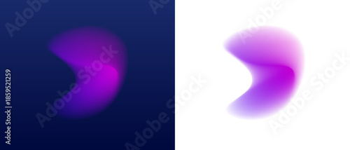 Vibrant pastel gradient shapes with blurred edges float freely. Iridescent colors merge dynamically for modern effect. Perfect for digital art, trendy presentations, and vector illustrations.