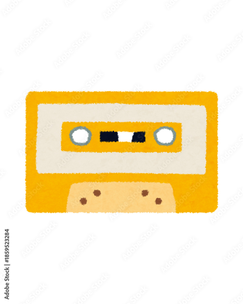 Obraz premium cassette tape isolated on white