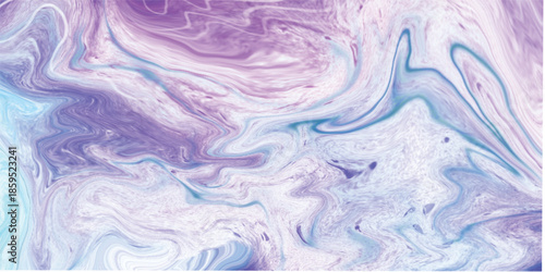 An abstract purple and blue background featuring a textured silk fabric pattern with liquid paint swirls and icy light effects for an artistic wallpaper design