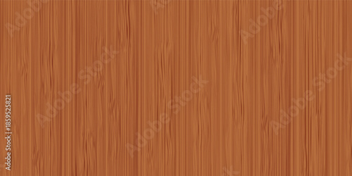 A seamless brown hardwood floor plank background features a natural oak grain pattern on a textured timber board surface for a rustic wooden wall design