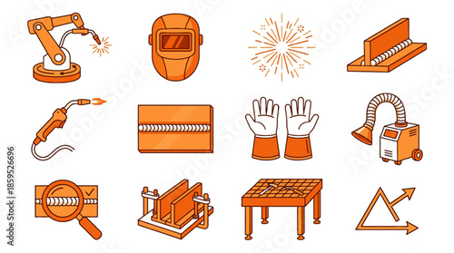 Welding tools and equipment for industrial fabrication and manufacturing